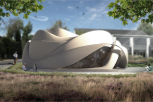 Eerste 3D-geprinte gebouw van Europa laat zich zien